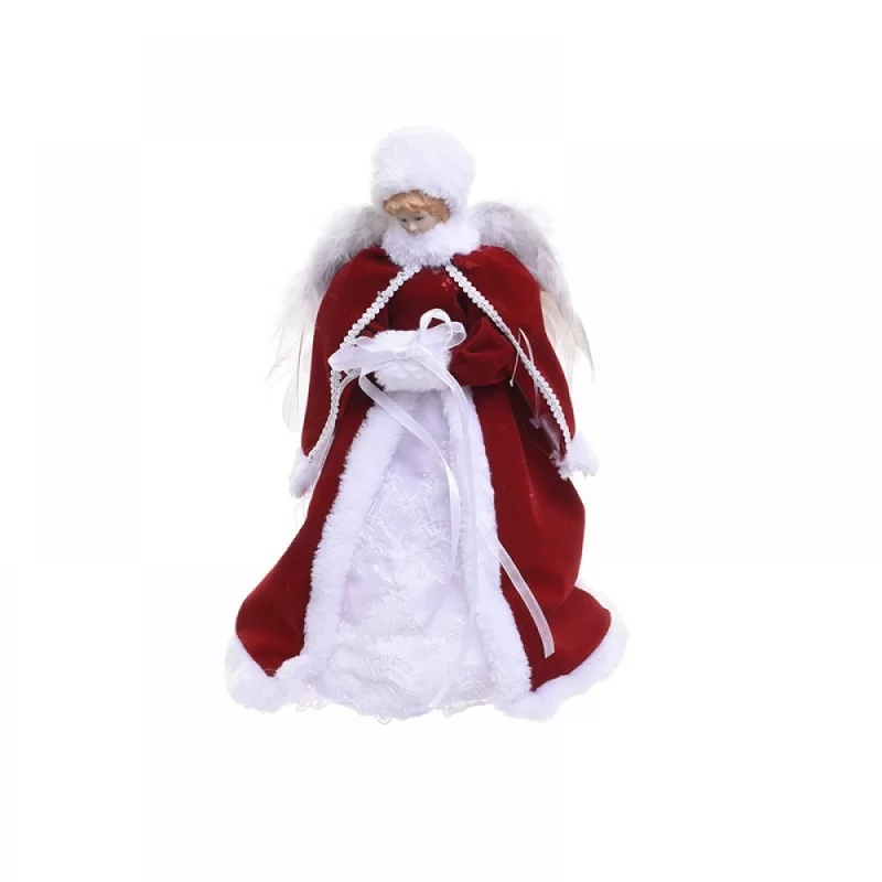 Vard de brad LED Red White Angel 30 cm Vard de brad LED Red White Angel 30 cm