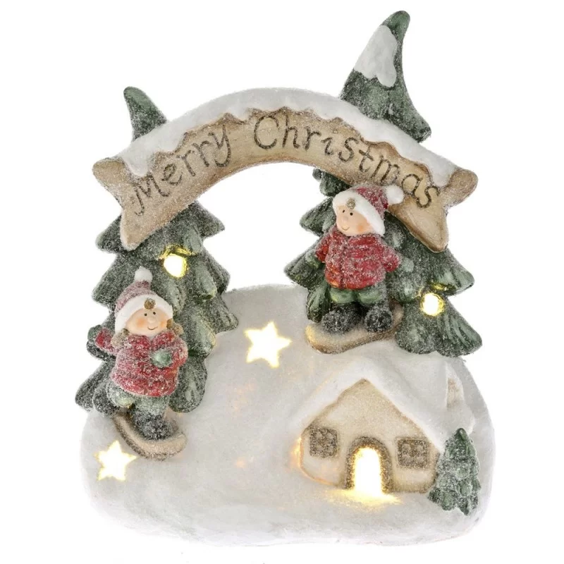 Decoratiune cu LED Merry Christmas 30 cm x 35 cm - 1