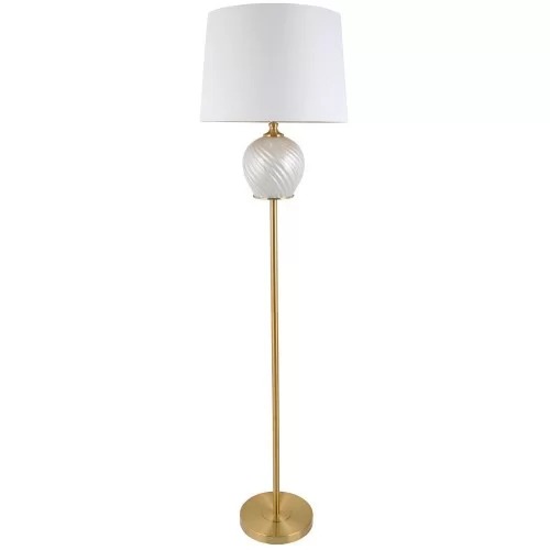 Lampadar Pearl Gold din metal si sticla 38 cm x 169 cm
