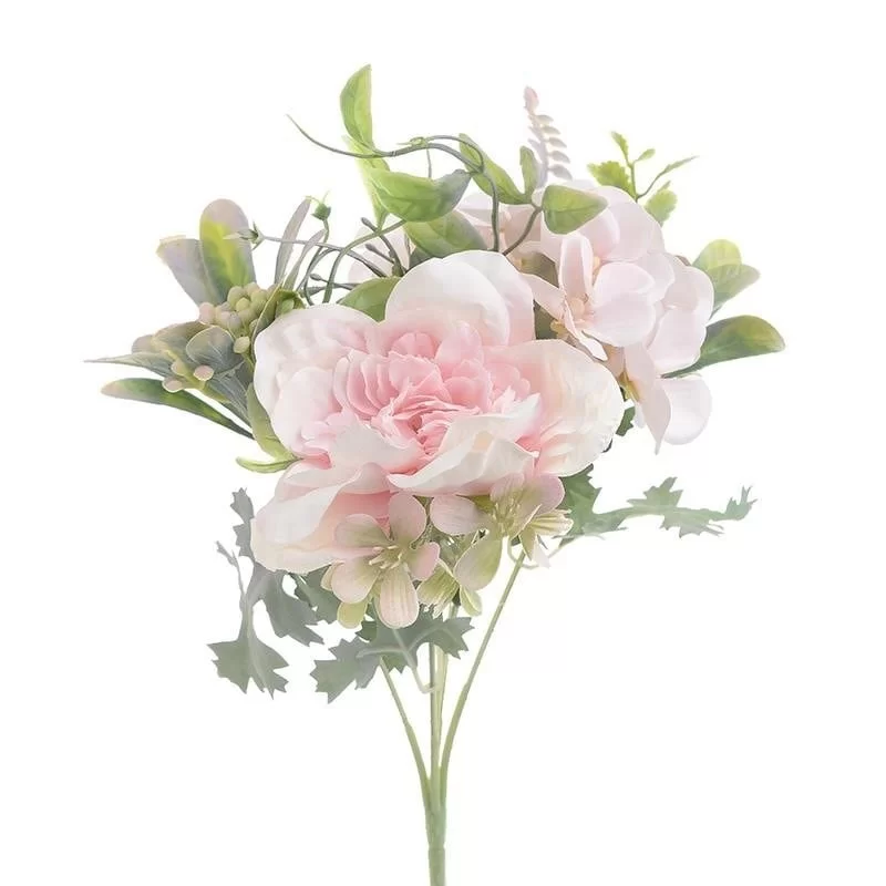 Set 3 flori decor roz 24 cm - 1