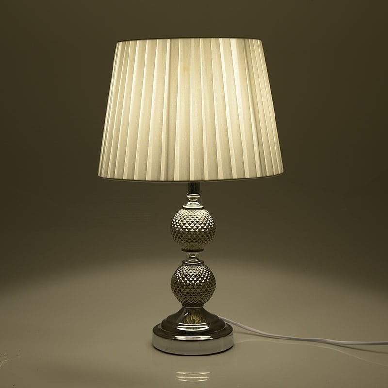 Veioza White Silver 28 cm x 47 cm - Romantic Home