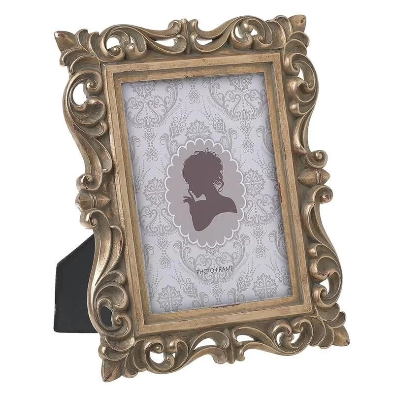 Rama foto Vintage Golden din rasina 13 cm x 18 cm Rama foto Vintage Golden din rasina 13 cm x 18 cm