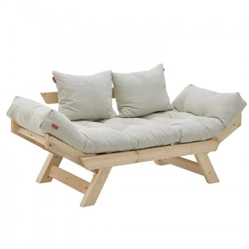 Canapea Outdoor 2 persoane, lemn si textil 160 cm