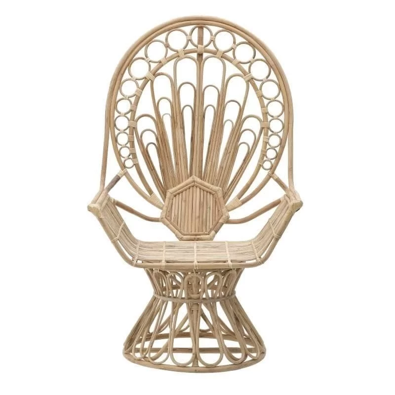 Peacock Chair din bambus 74 cm x 43 cm x 127 cm Peacock Chair din bambus 74 cm x 43 cm x 127 cm