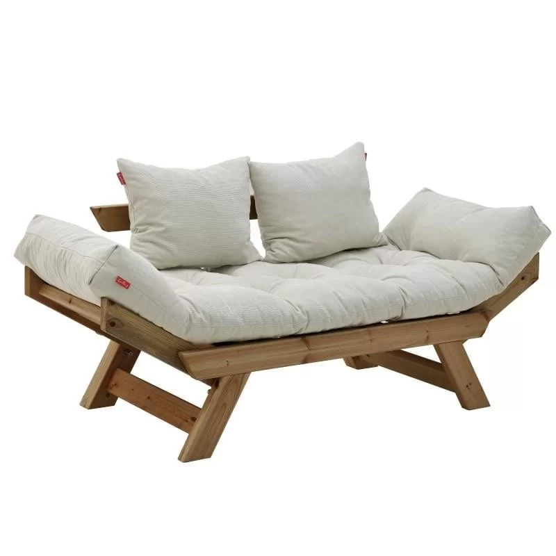 Canapea Outdoor 2 persoane, lemn si textil 160 cm