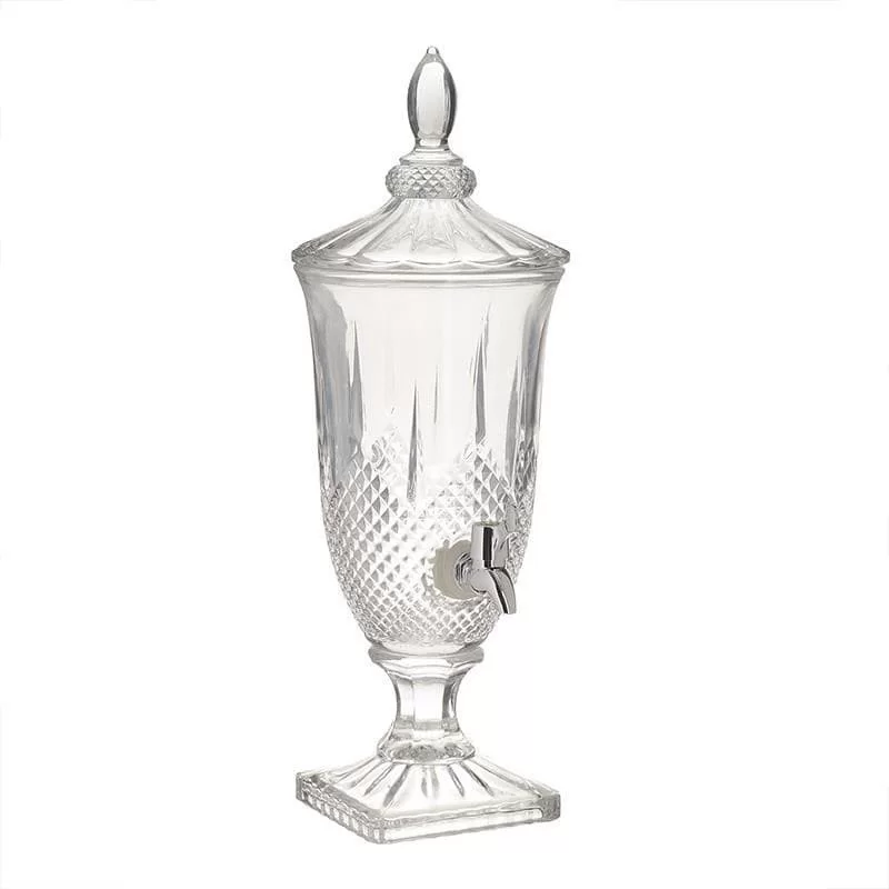 Vas transparent Empereur din sticla cu robinet 46 cm Vas transparent Empereur din sticla cu robinet 46 cm