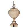 Bomboniera Amber Gold din sticla si metal 19 cm x 39 cm Bomboniera Amber Gold din sticla si metal 19 cm x 39 cm