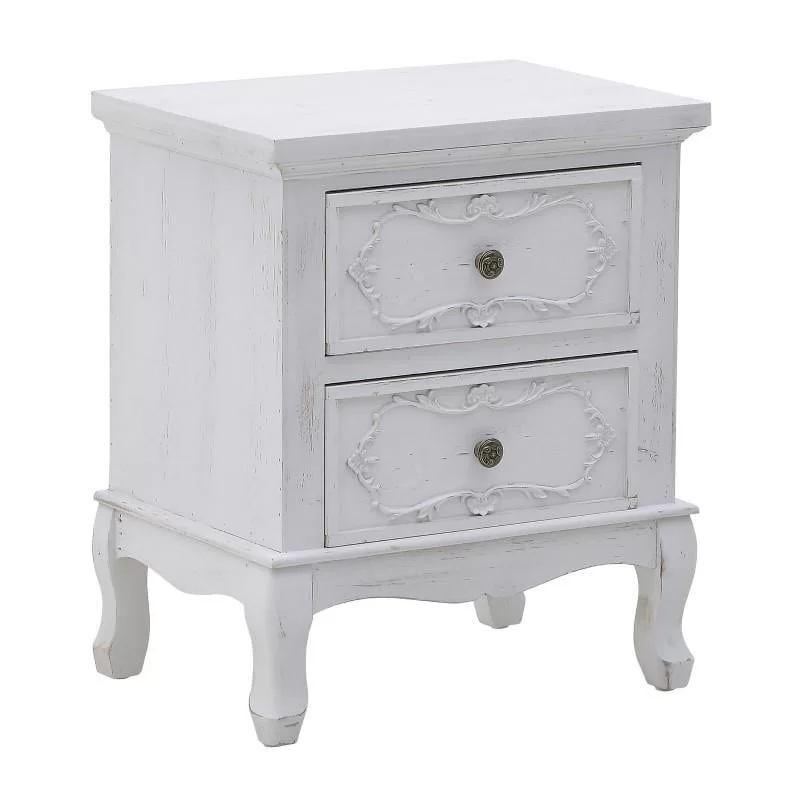 Noptiera din lemn Antique White 48 x 35 x 57 cm Noptiera din lemn Antique White 48 x 35 x 57 cm