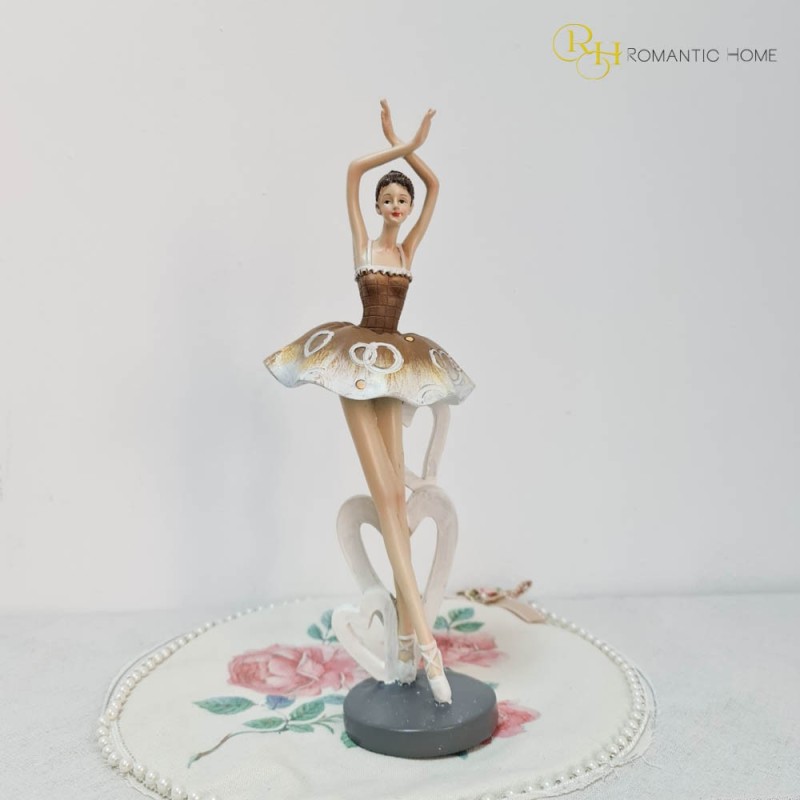 Balerina deco rasina 10.5cm x 10.5cm x 31cm - Romantic Home