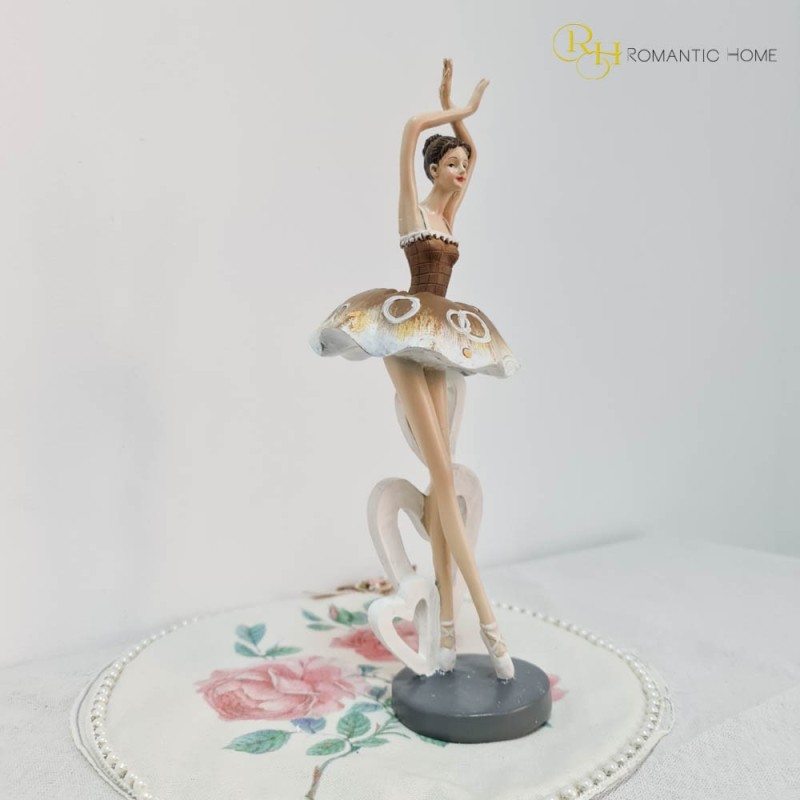 Balerina deco rasina 10.5cm x 10.5cm x 31cm - Romantic Home