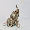 Elefanti decor din rasina Silver Golden 16cm x 11cm x 19cm - Romantic Home Elefanti decor din rasina Silver Golden 16cm x 11cm x 19cm - Romantic Home