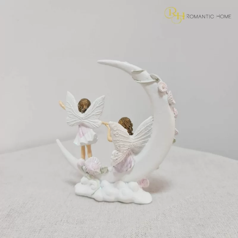 Figurina Fairies on a Crescent Moon rasina 12 cm x 13 cm - 4