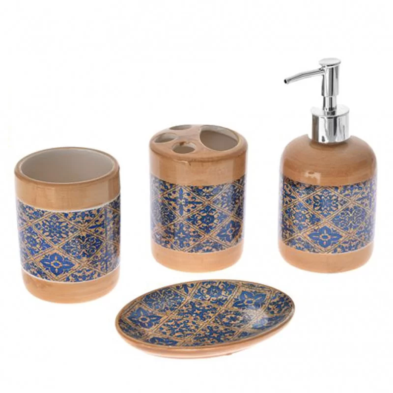 Set de baie 4 piese ceramica Mosaique Set de baie 4 piese ceramica Mosaique
