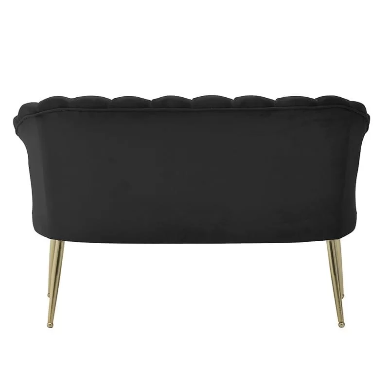 Canapea 2 locuri Black Gold 130cm x 72cm x 82cm