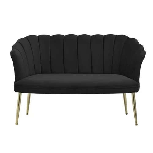 Canapea 2 locuri Black Gold 130cm x 72cm x 82cm