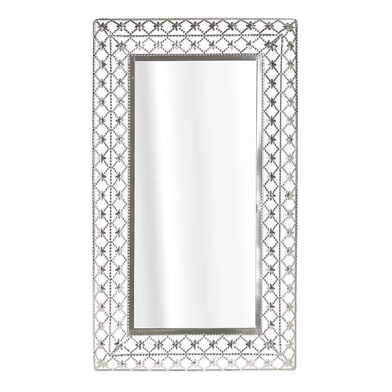 Oglinda perete Silver cu rama metalica 39 cm x 67 cm