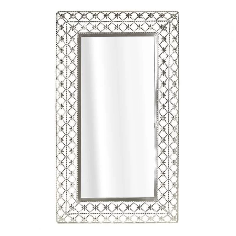 Oglinda perete Silver cu rama metalica 39 cm x 67 cm Oglinda perete Silver cu rama metalica 39 cm x 67 cm