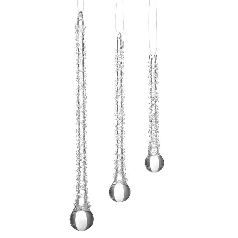 Set 6 ornamente brad Clear Set 6 ornamente brad Clear