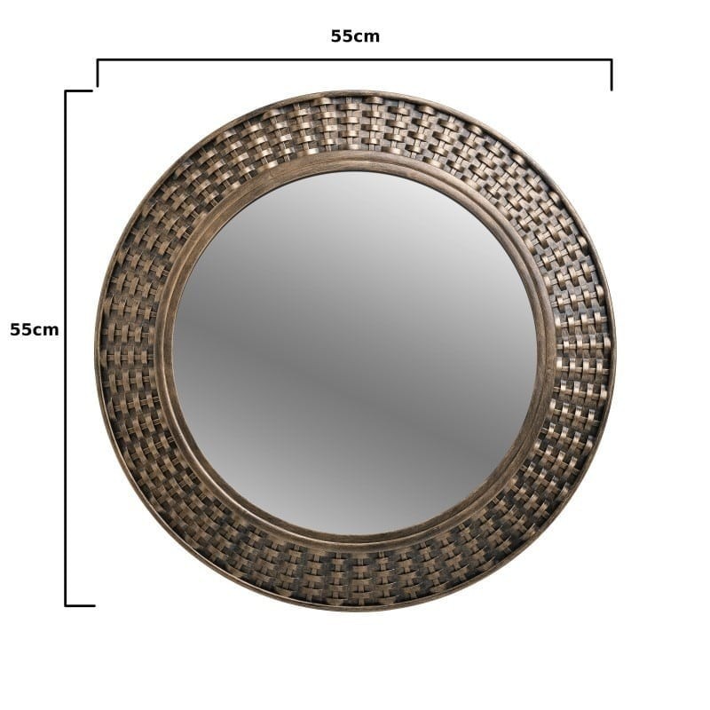 Oglinda perete Antique Golden 55 cm - Romantic Home