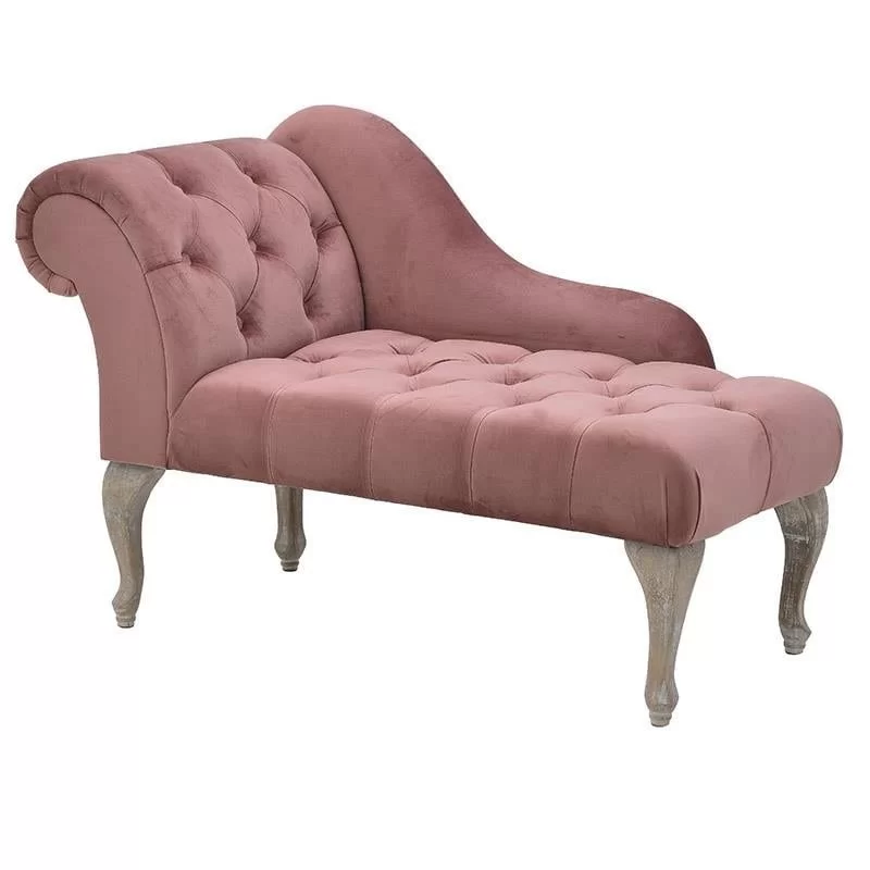 Divan Pink Velvet 120cm x 55cm x 76cm Divan Pink Velvet 120cm x 55cm x 76cm