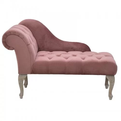 Divan Pink Velvet 120cm x 55cm x 76cm
