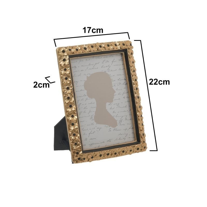 Rama foto din rasina Golden Black 13 cm x 18 cm - Romantic Home Rama foto din rasina Golden Black 13 cm x 18 cm - Romantic Home