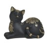 Pisica decor din rasina Black Gold 19 cm x 14 cm Pisica decor din rasina Black Gold 19 cm x 14 cm