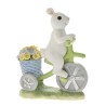 Figurina din rasina Rabbit on Bicycle - Romantic Home Figurina din rasina Rabbit on Bicycle - Romantic Home