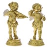 Set 2 ingeri din rasina aurii 10 cm x 22 cm - Romantic Home Set 2 ingeri din rasina aurii 10 cm x 22 cm - Romantic Home