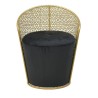 Taburet Velvet Ottoman Black Gold cu spatiu depozitare 60 cm Taburet Velvet Ottoman Black Gold cu spatiu depozitare 60 cm