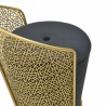 Taburet Velvet Ottoman Black Gold cu spatiu depozitare 60 cm - Romantic Home