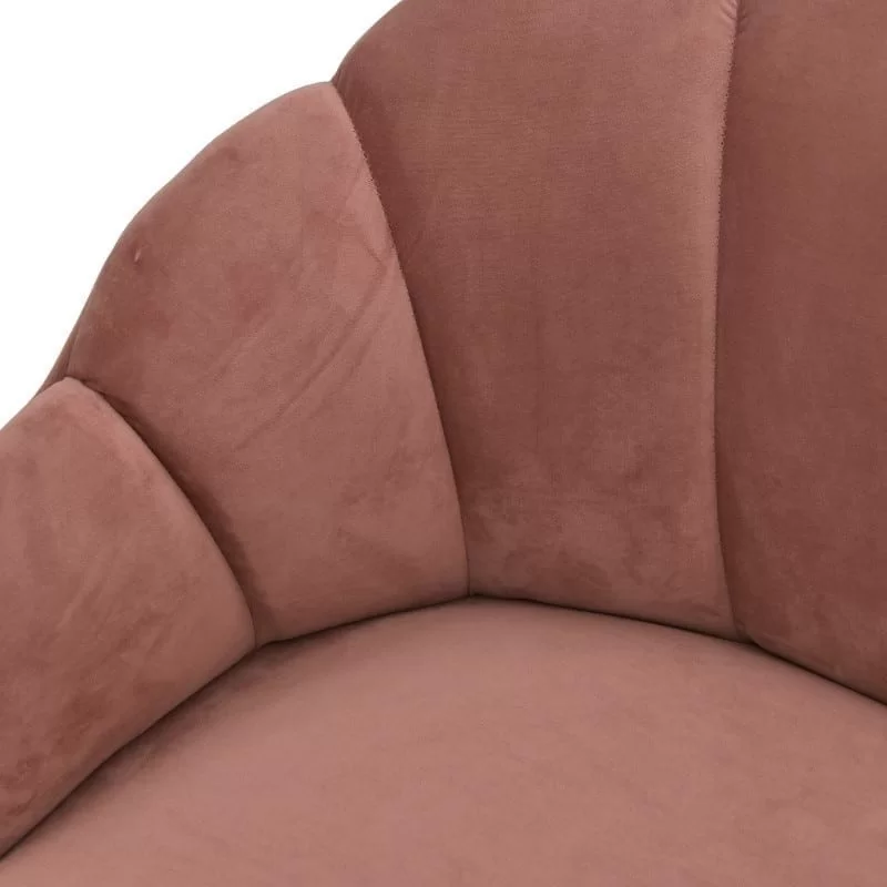 Canapea 2 locuri Velvet Pink 126 cm