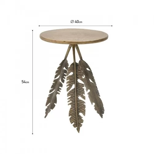 Masuta metalica Three Leaves 64 cm