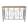 Consola din metal si lemn Classy Fence 120 cm