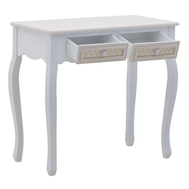 Consola din lemn Romantic Beige 80 cm