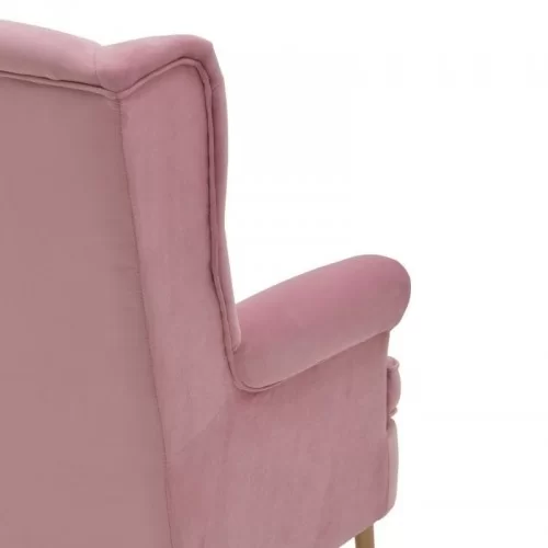 Fotoliu Velvet Pink Bergere 107 cm