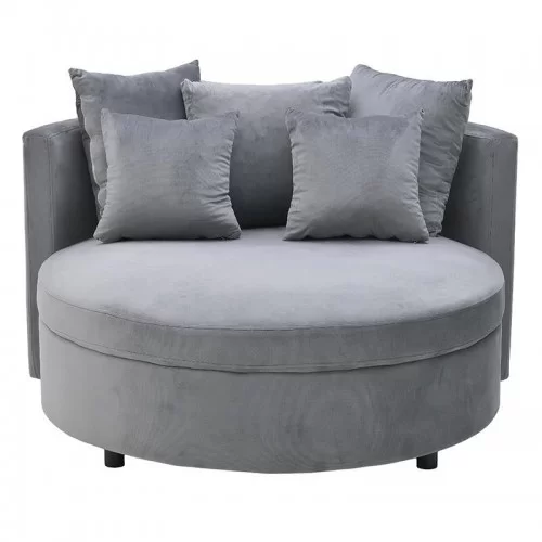 Fotoliu Lounge Velvet Grey 120 x 68 cm