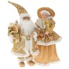 Set Mr and Mrs Santa Golden 65 cm Set Mr and Mrs Santa Golden 65 cm