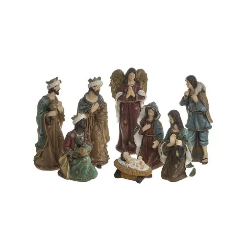 Set 8 figurine Nasterea Domnului din rasina H20 cm