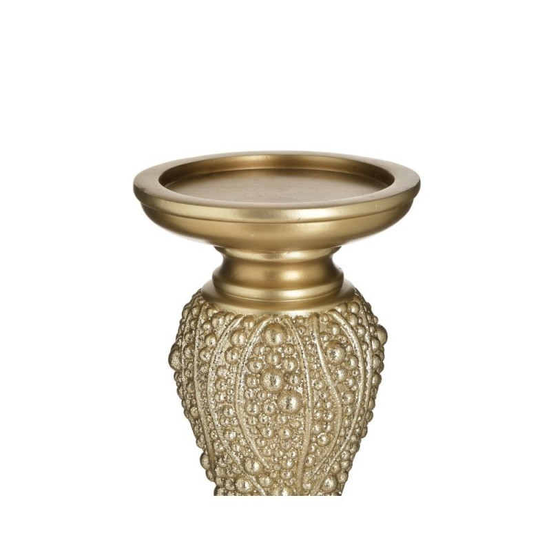 Suport lumanare din rasina Golden Champagne 10 cm x 20 cm - Romantic Home