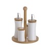 Oliviera din portelan cu suport din bambus 19 cm x 22 cm - Romantic Home Oliviera din portelan cu suport din bambus 19 cm x 22 cm - Romantic Home