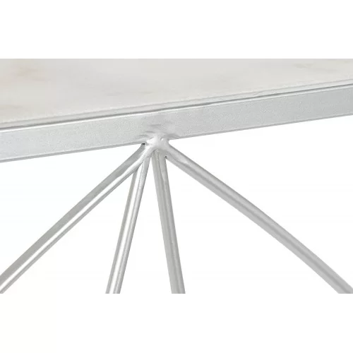 Consola Chic Silver Marble 100 cm x 78 cm