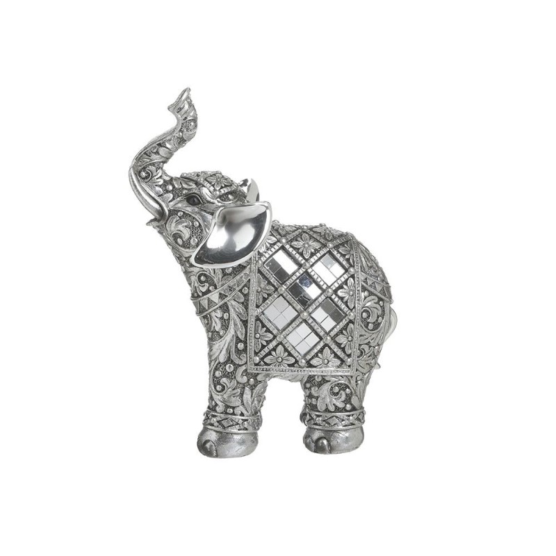 Elefant decor din rasina Silver 12 cm x 16 cm - Romantic Home