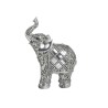 Elefant decor din rasina Silver 12 cm x 16 cm - Romantic Home