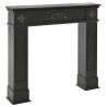 Decor semineu cadru Black Wood 112 cm x 21 cm x 102 cm - Romantic Home Decor semineu cadru Black Wood 112 cm x 21 cm x 102 cm - Romantic Home