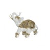 Elefant decor din rasina White Golden 22 cm x 9 cm x 19 cm - Romantic Home