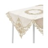 Fata de masa Velvet Beige Golden 120 cm - Romantic Home