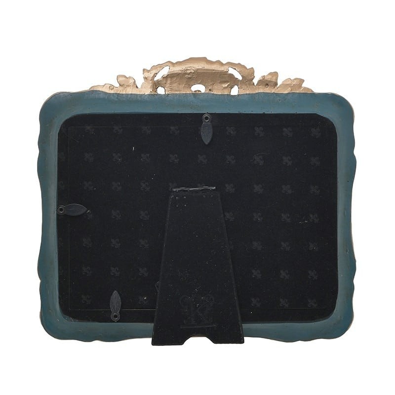 Rama foto din rasina Blue Golden 18 cm x 13 cm - Romantic Home