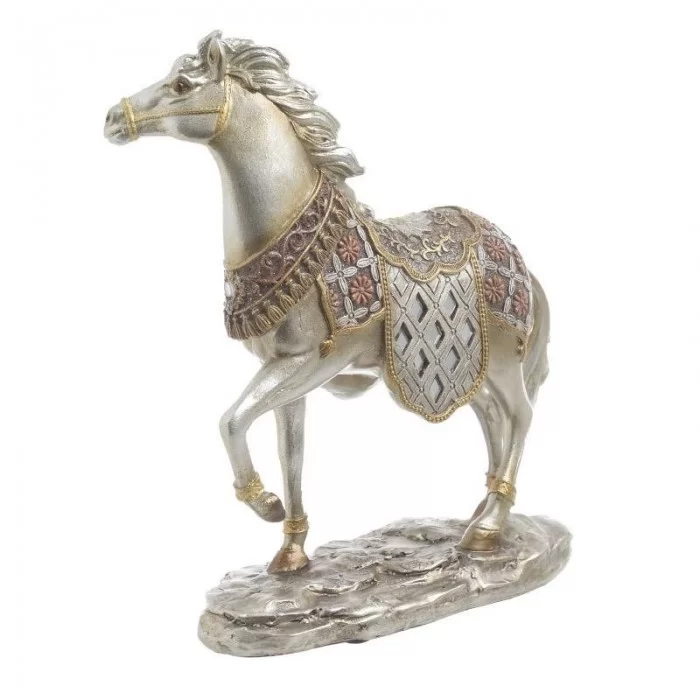 Statueta cal decorativ auriu 19 x 22cm Statueta cal decorativ auriu 19 x 22cm