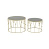 Set 2 masute de cafea Luxury Golden Black 60 cm x 42 cm Set 2 masute de cafea Luxury Golden Black 60 cm x 42 cm